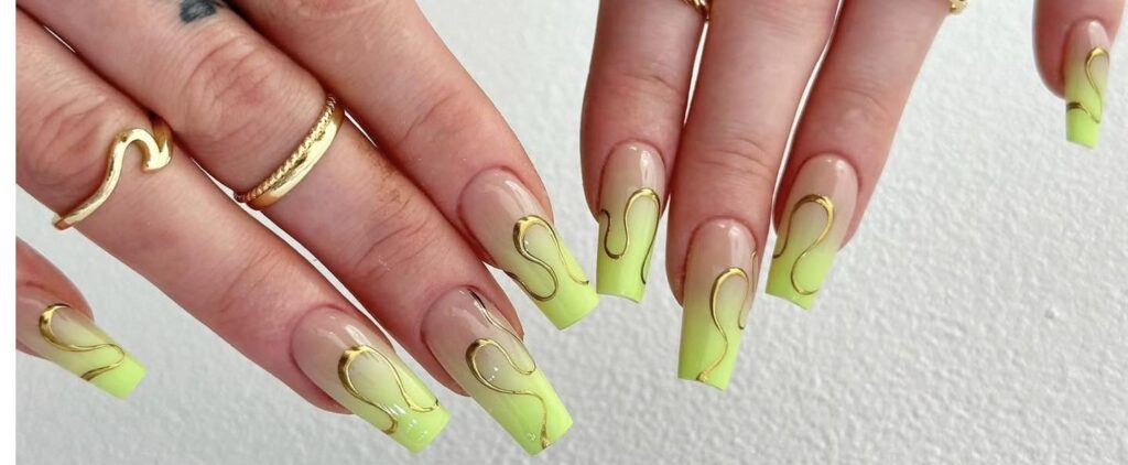 Elegant Diamond Manicure Gold Nails Boutique, Collingwood