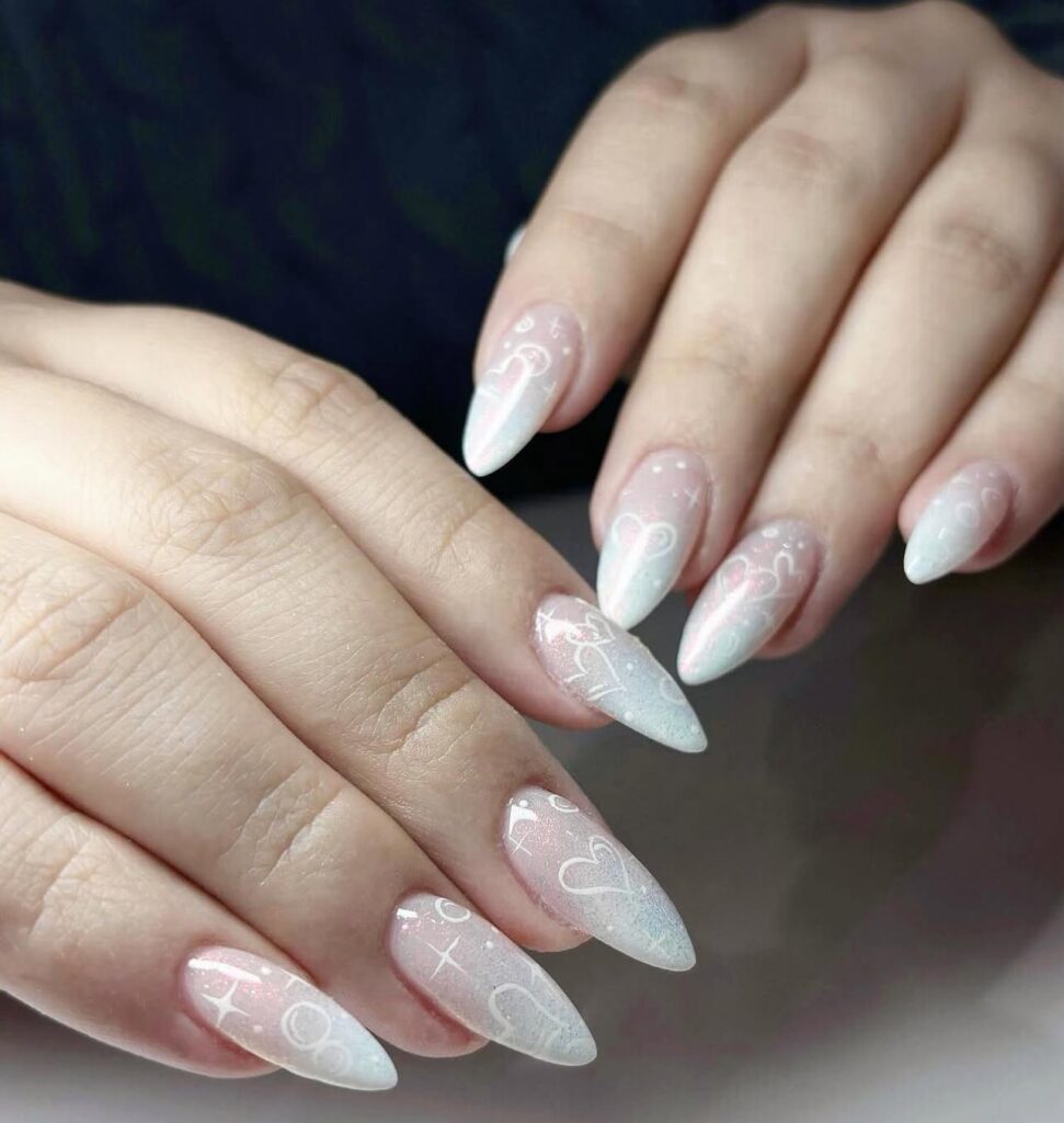 Elegant Diamond Manicure Gold Nails Boutique, Collingwood